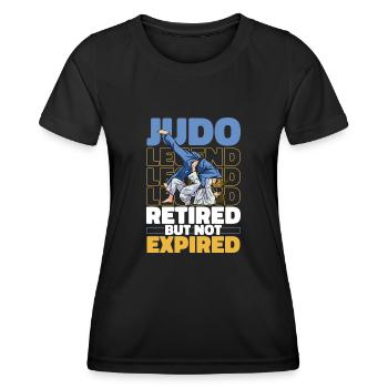Judoka Pensioners - Women's Functional T-Shirt - black - Front - AI Model Female 172 light (172cm)