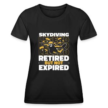 Skydiving Skydiving - Women's Functional T-Shirt - black - Front - AI Model Female 172 light (172cm)