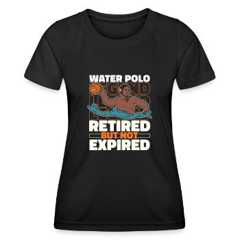 Wasserball Wasserballer Im Ruhestand - Frauen Funktions-T-Shirt - Schwarz - Vorne - AI Model Female 172 light (172cm)