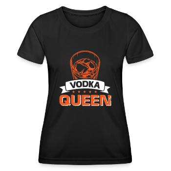 Vodka Queen - T-shirt sport Femme - noir - Devant - AI Model Female 172 light (172cm)