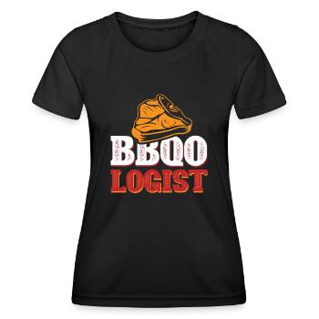 BBQOLOGUE - T-shirt sport Femme - noir - Devant - AI Model Female 172 light (172cm)