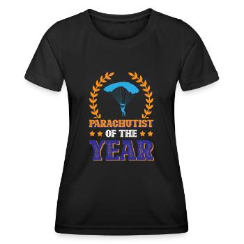 Parachutist Of The Year - Women's Functional T-Shirt - black - Front - AI Model Female 172 light (172cm)