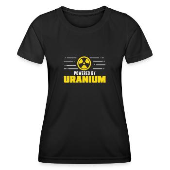 Nuklearingenieur angetrieben von lustiger - Frauen Funktions-T-Shirt - Schwarz - Vorne - AI Model Female 172 light (172cm)