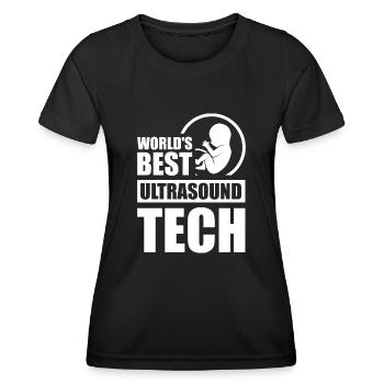 Die weltweit beste Ultraschalltechnologie - Frauen Funktions-T-Shirt - Schwarz - Vorne - AI Model Female 172 light (172cm)
