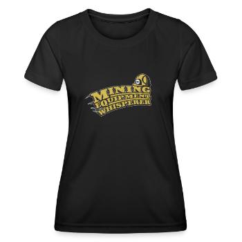 Ingénieur Ingénieur Minier - T-shirt sport Femme - noir - Devant - AI Model Female 172 light (172cm)