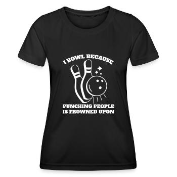 Bowling Bowling Bowling Club Bowling Club - T-shirt sport Femme - noir - Devant - AI Model Female 172 light (172cm)