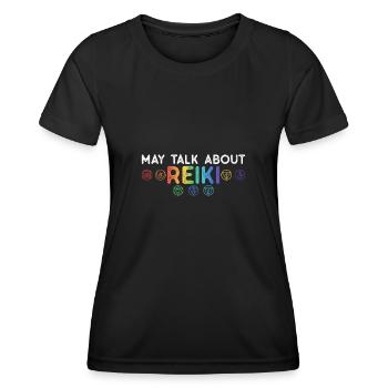 Reiki Ppraktiker Und Ganzheitliches Reiki - Frauen Funktions-T-Shirt - Schwarz - Vorne - AI Model Female 172 light (172cm)