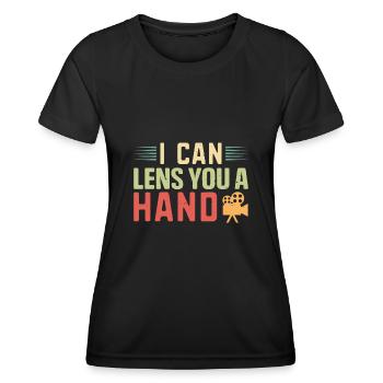 I can lens you a hand Film - Frauen Funktions-T-Shirt - Schwarz - Vorne - AI Model Female 172 light (172cm)