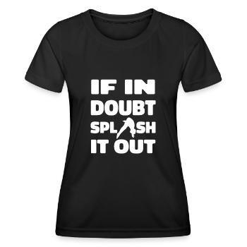 Diving Diver spraying - Women's Functional T-Shirt - black - Front - AI Model Female 172 light (172cm)