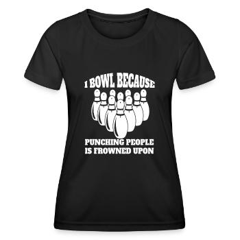 Bowling Bowling Bowling Club Bowling Club - Women's Functional T-Shirt - black - Front - AI Model Female 172 light (172cm)