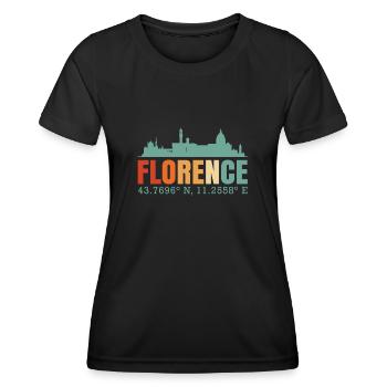 Florence - Women's Functional T-Shirt - black - Front - AI Model Female 172 light (172cm)