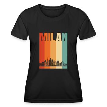 Cerf-volant - T-shirt sport Femme - noir - Devant - AI Model Female 172 light (172cm)
