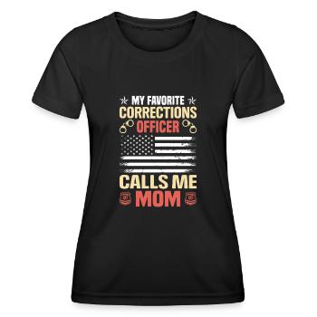 My favorite corrections Officer Prison - Frauen Funktions-T-Shirt - Schwarz - Vorne - AI Model Female 172 light (172cm)