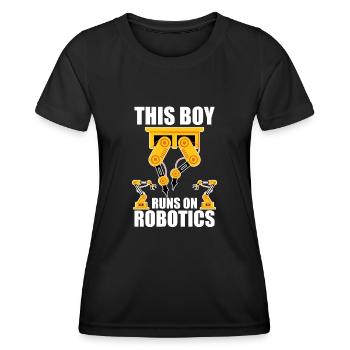 Robotique Ai Robot - T-shirt sport Femme - noir - Devant - AI Model Female 172 light (172cm)