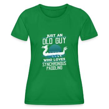 Bateau dragon nordique viking - T-shirt sport Femme - vert - Devant - AI Model Female 172 dark (172cm)