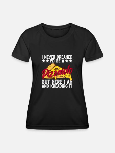 Pizzabäcker Pizzabacken Pizza - Frauen Funktions-T-Shirt - Schwarz