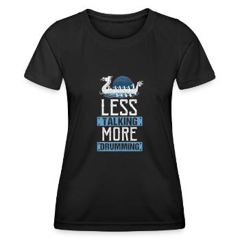 Viking Nordic Dragon Boat - Women's Functional T-Shirt - black - Front - AI Model Female 172 light (172cm)