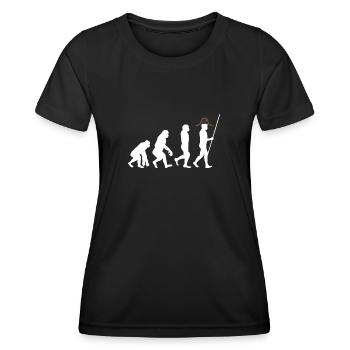 Fraternité Liberte Egalite Français Révolution - T-shirt sport Femme - noir - Devant - AI Model Female 172 light (172cm)