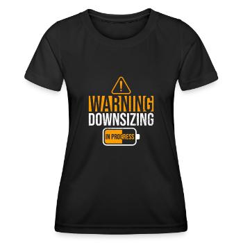 Downsizing Fortschritt Magenbypass - Frauen Funktions-T-Shirt - Schwarz - Vorne - AI Model Female 172 light (172cm)