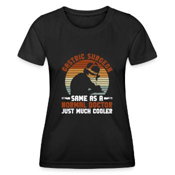 Magenchirurg Chirurg Magenbypass - Frauen Funktions-T-Shirt - Schwarz - Vorne - AI Model Female 172 light (172cm)