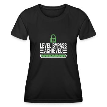 Magenverkleinerung Bypass-Betrieb - Frauen Funktions-T-Shirt - Schwarz - Vorne - AI Model Female 172 light (172cm)