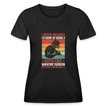 Magenchirurg Adipositaschirurgie Chirurg - Frauen Funktions-T-Shirt - Schwarz - Vorne - AI Model Female 172 light (172cm)