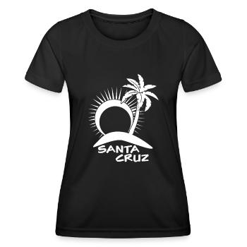 Santa Cruz Surfing - Women's Functional T-Shirt - black - Front - AI Model Female 172 light (172cm)