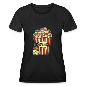 Popcorn - Women's Functional T-Shirt - black - Front - AI Model Female 172 light (172cm)