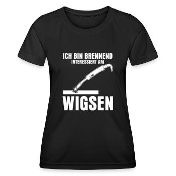 WIG Schweißen Schweißer Wigsen - Frauen Funktions-T-Shirt - Schwarz - Vorne - AI Model Female 172 light (172cm)