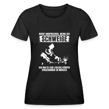 Schweißen Schweißer - Frauen Funktions-T-Shirt - Schwarz - Vorne - AI Model Female 172 light (172cm)