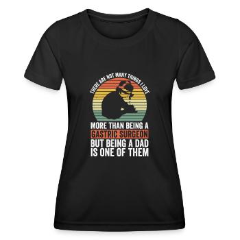 Magenchirurg Vater Und Adipositaschirurgie - Frauen Funktions-T-Shirt - Schwarz - Vorne - AI Model Female 172 light (172cm)