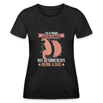 Vater Des Magenchirurgen - Frauen Funktions-T-Shirt - Schwarz - Vorne - AI Model Female 172 light (172cm)