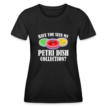 Biology Biologist Petri dish - Women's Functional T-Shirt - black - Front - AI Model Female 172 light (172cm)