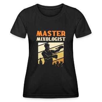Master Mixologist Bartender Barkeeper - Frauen Funktions-T-Shirt - Schwarz - Vorne - AI Model Female 172 light (172cm)