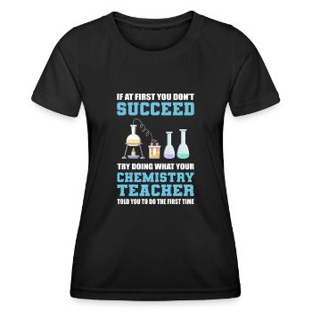 Chemistry Teacher Science Teacher - Frauen Funktions-T-Shirt - Schwarz - Vorne - AI Model Female 172 light (172cm)