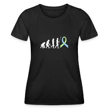 SPED Neurodiversité Dyscalculie - T-shirt sport Femme - noir - Devant - AI Model Female 172 light (172cm)