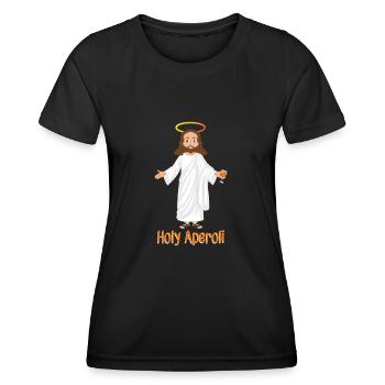 Holy Cocktail Jesus Christ Cocktail - Frauen Funktions-T-Shirt - Schwarz - Vorne - AI Model Female 172 light (172cm)