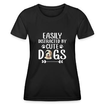 Sheepadoodle Doodle Dog - Women's Functional T-Shirt - black - Front - AI Model Female 172 light (172cm)