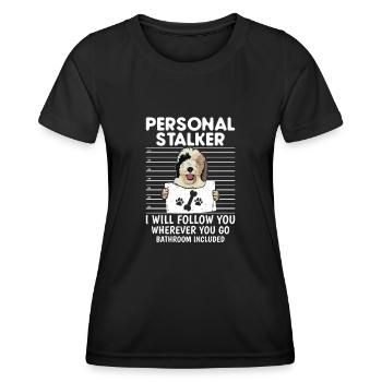 Sheepadoodle Doodle Dog - Women's Functional T-Shirt - black - Front - AI Model Female 172 light (172cm)