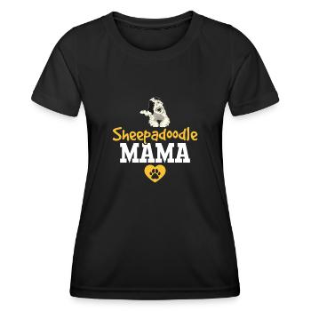 Sheepadoodle Doodle Dog - Women's Functional T-Shirt - black - Front - AI Model Female 172 light (172cm)