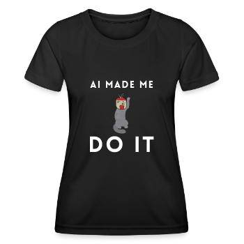 Artificial Intelligence Ai Chat - Frauen Funktions-T-Shirt - Schwarz - Vorne - AI Model Female 172 light (172cm)