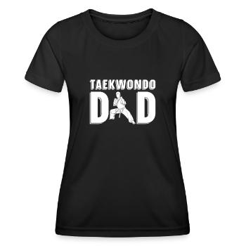 Taekwondo Vater Taekwondo Vater - Frauen Funktions-T-Shirt - Schwarz - Vorne - AI Model Female 172 light (172cm)