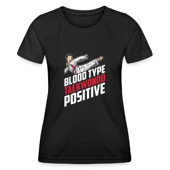 Taekwondo Père Taekwondo - T-shirt sport Femme - noir - Devant - AI Model Female 172 light (172cm)