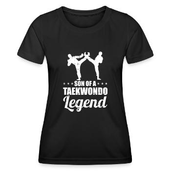 Taekwondo Père Taekwondo - T-shirt sport Femme - noir - Devant - AI Model Female 172 light (172cm)