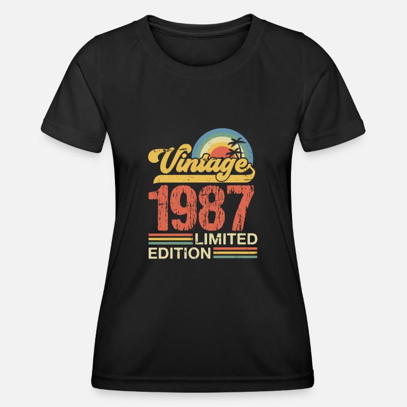 1987 - Women's Functional T-Shirt - black