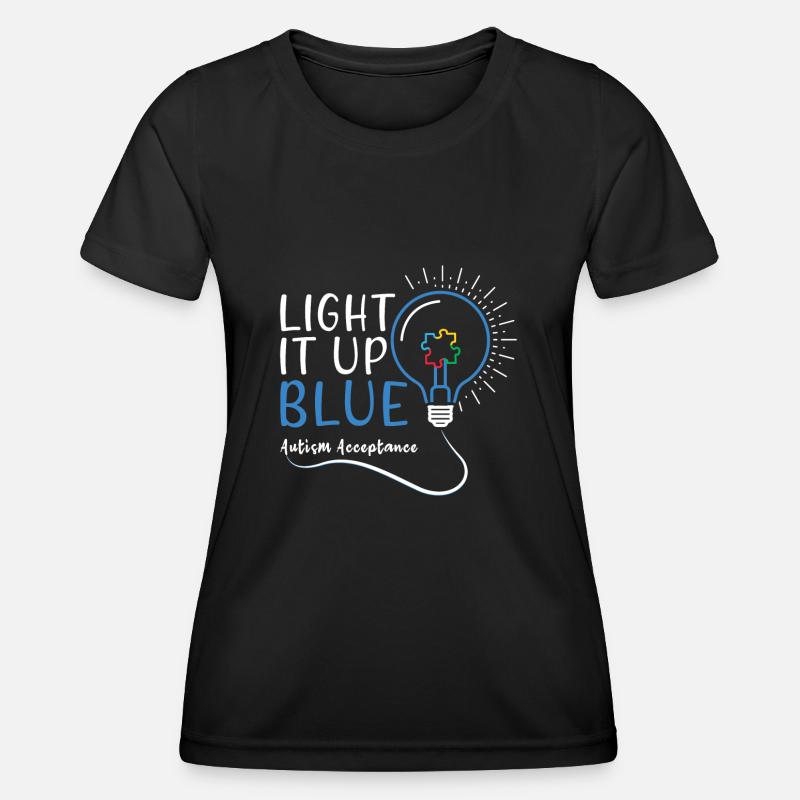 Acceptance Light April Blue For Autism Awareness - Women's Functional T-Shirt - black
