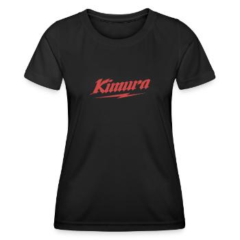 BJJ KIMURA | BrazilianJiuJitsu - Women's Functional T-Shirt - black - Front - AI Model Female 172 light (172cm)