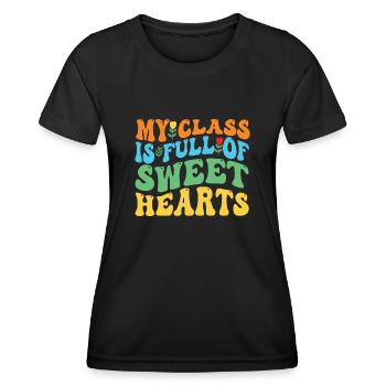 Meine Klasse ist voller Schatz - Frauen Funktions-T-Shirt - Schwarz - Vorne - AI Model Female 172 light (172cm)
