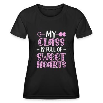 Meine Klasse ist voller Schatz - Frauen Funktions-T-Shirt - Schwarz - Vorne - AI Model Female 172 light (172cm)