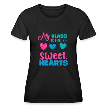 Meine Klasse ist voller Schatz - Frauen Funktions-T-Shirt - Schwarz - Vorne - AI Model Female 172 light (172cm)